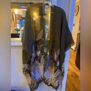 Sonoma Green silky soft shawl  with Elegant Flowing Design